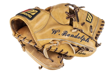 Willie Randolph Game Used, Signed & Multi-Inscribed Mizuno MWV-400 Model Glove (Randolph LOA)
